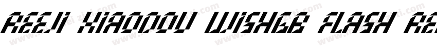 REEJI Xiaodou WishGB Flash Regular字体转换